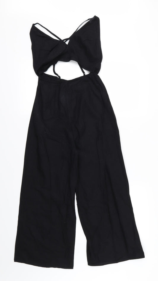 ASOS Womens Black  Woven Jumpsuit One-Piece Size 4 L22 in
