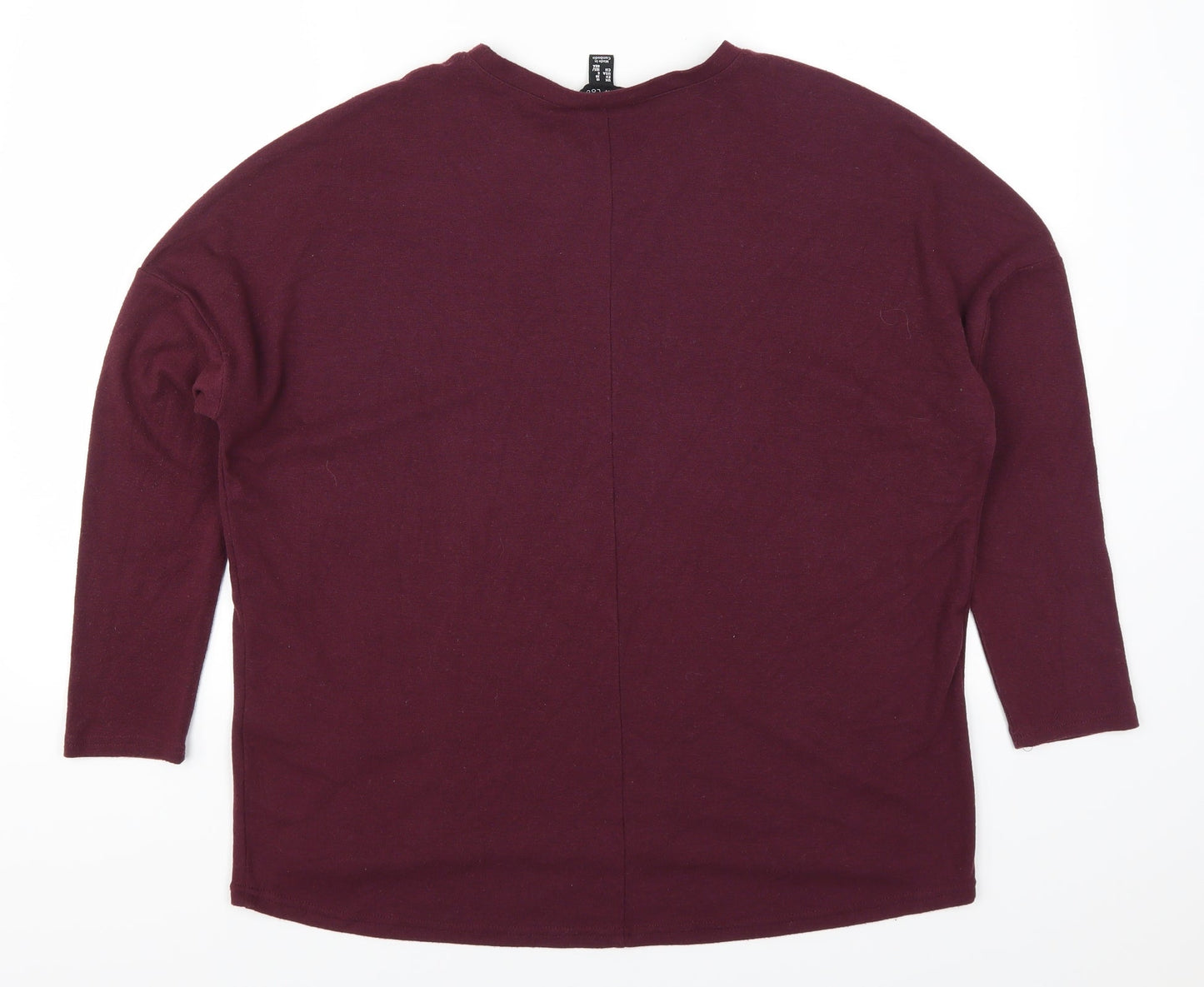 New Look Womens Purple   Pullover Jumper Size 10  - Plum