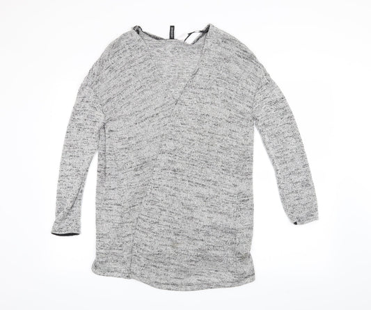H&M Womens Grey   Cardigan Jumper Size S