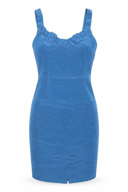 Front view of Principles women’s blue shift, size UK 10
