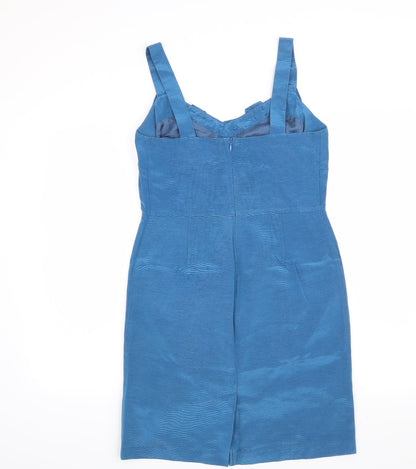 Back view of Principles women’s blue shift, size UK 10