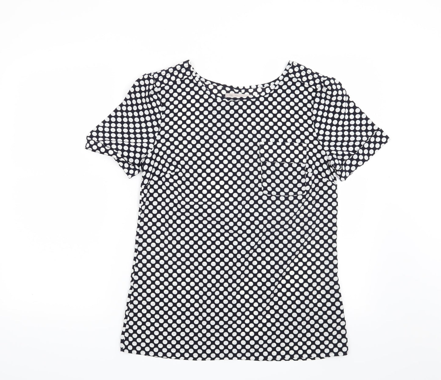 Gap Womens Blue Polka Dot  Basic Blouse Size XS