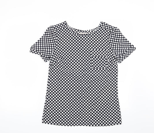 Gap Womens Blue Polka Dot  Basic Blouse Size XS