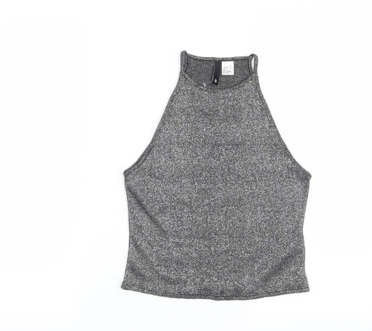 H&M Womens Grey    Blouse Size S