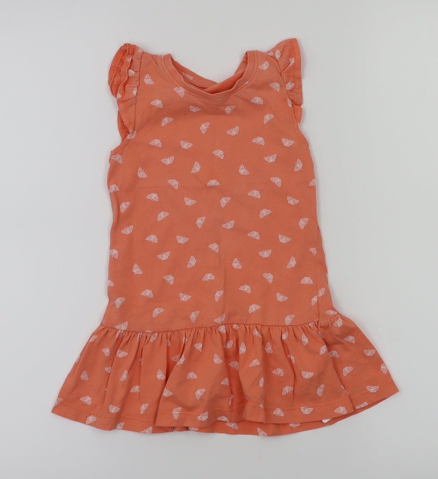 basic needs  Orange   Fit & Flare  Size 18-24 Months