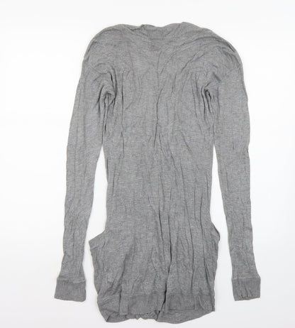 Back view of George women’s grey cardigan jumper, size UK 10