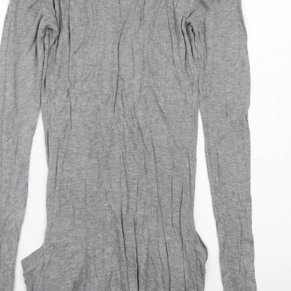 Brand and care label for George women’s grey cardigan jumper, size UK 10