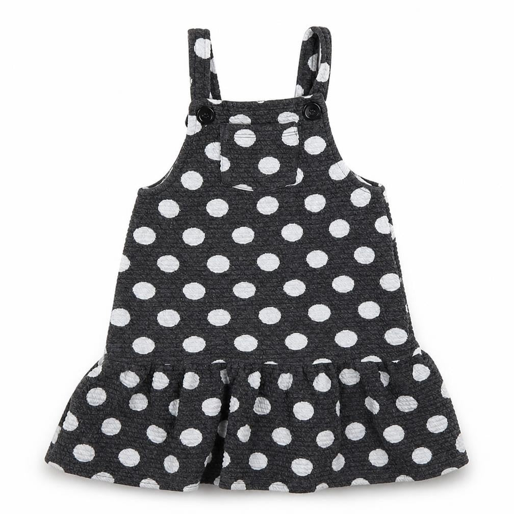 George Girls Grey Polka Dot  A-Line  Size 3-4 Years