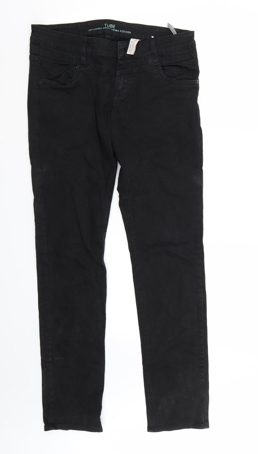 St oliver Womens Black   Straight Jeans Size 38 L34 in