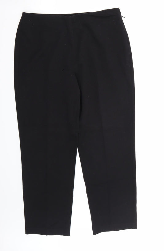Marks and Spencer Womens Black   Trousers  Size 12 L28 in