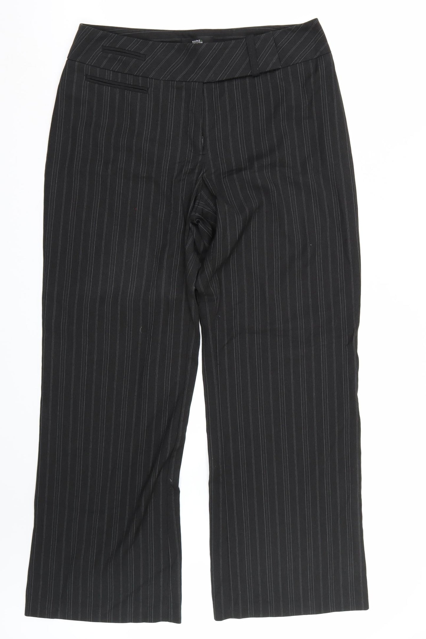 Marks and Spencer Womens Black   Trousers  Size 12 L29 in