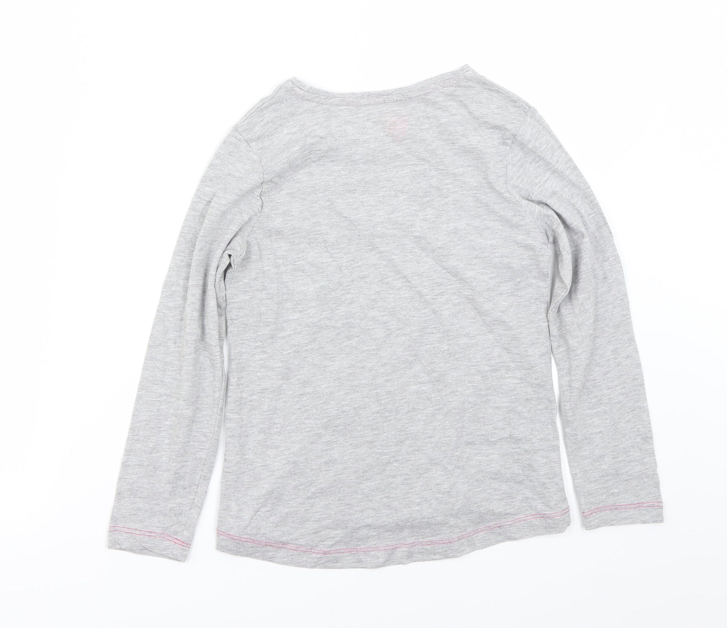 Preworn Girls Grey   Basic T-Shirt Size 8 Years