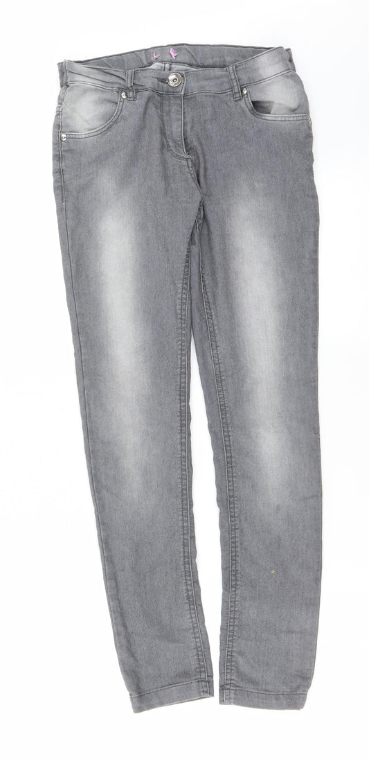 Preworn Womens Grey   Straight Jeans Size 26 in L25 in