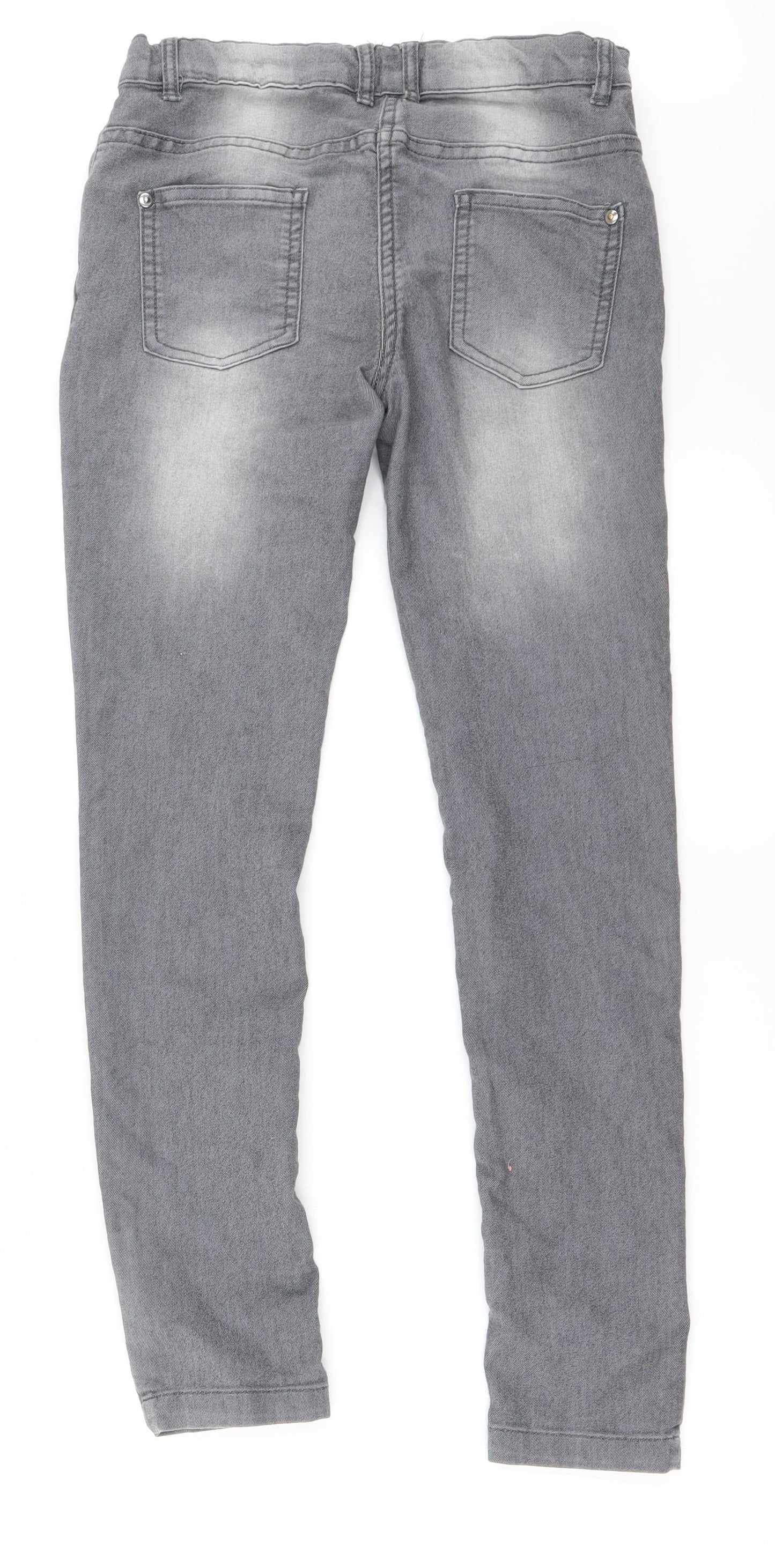 Preworn Womens Grey   Straight Jeans Size 26 in L25 in