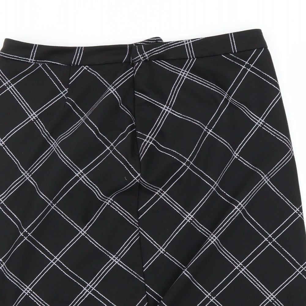M&Co Womens Black   A-Line Skirt Size 14