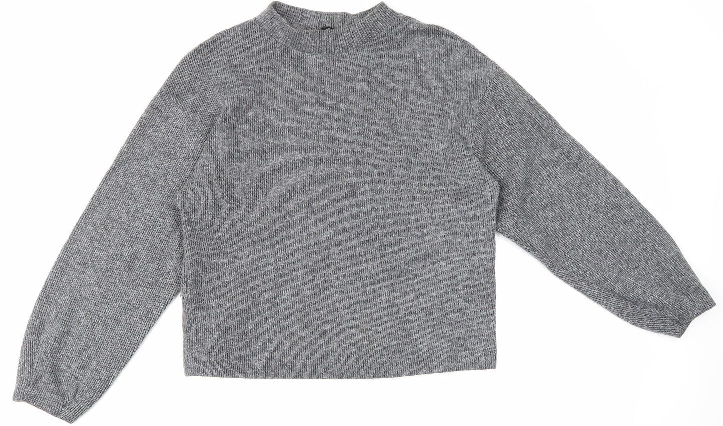 Zara Womens Grey   Pullover Jumper Size S