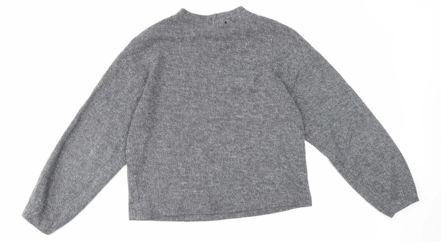Zara Womens Grey   Pullover Jumper Size S