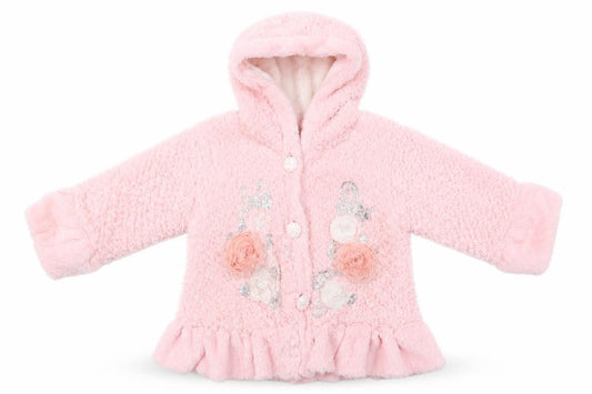 Front view of Acme girls’ pink jacket, size 6, years