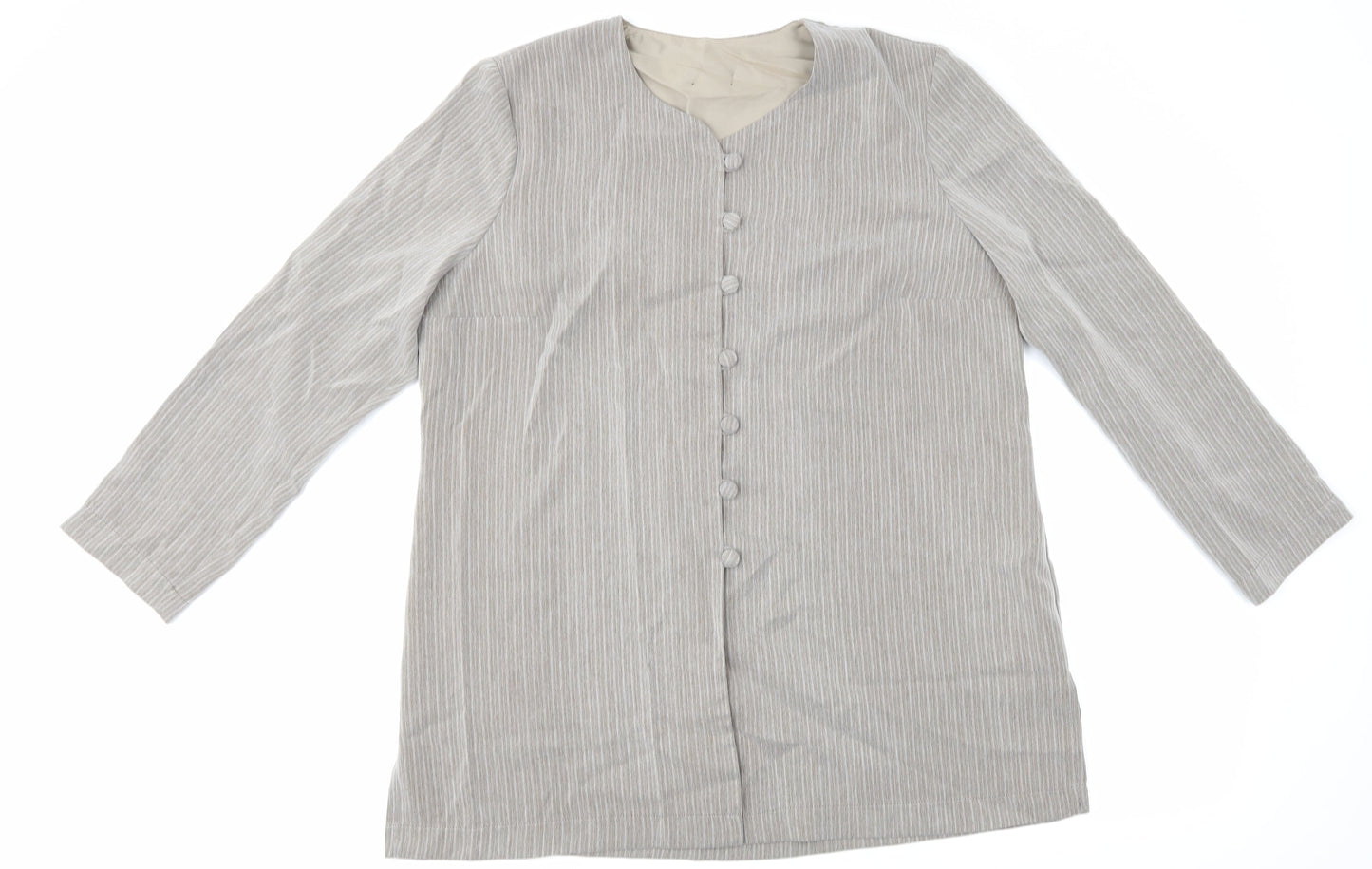 Hamells Womens Brown Striped  Jacket  Size 16