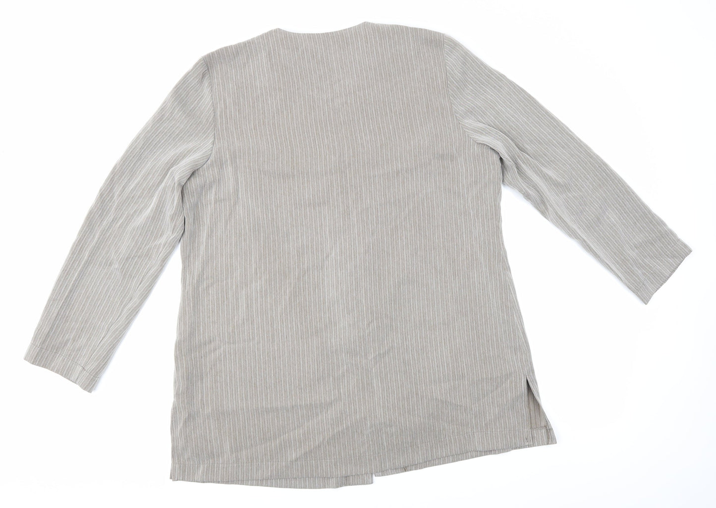Hamells Womens Brown Striped  Jacket  Size 16