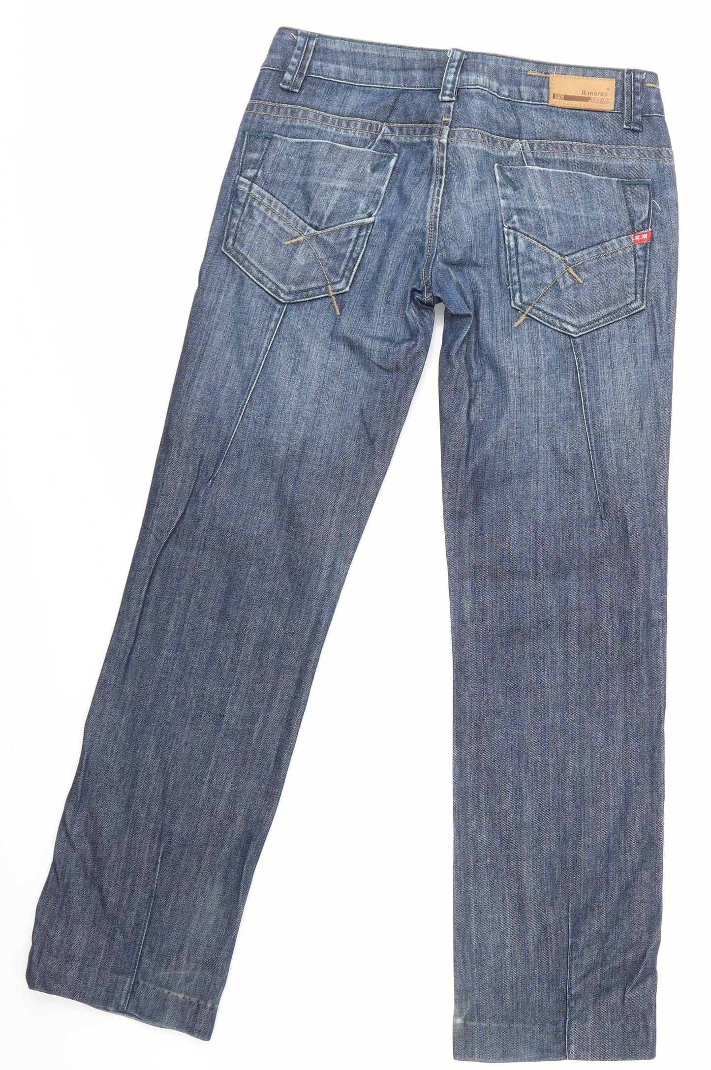 rm Mens Blue  Denim Straight Jeans Size 27 in L34 in