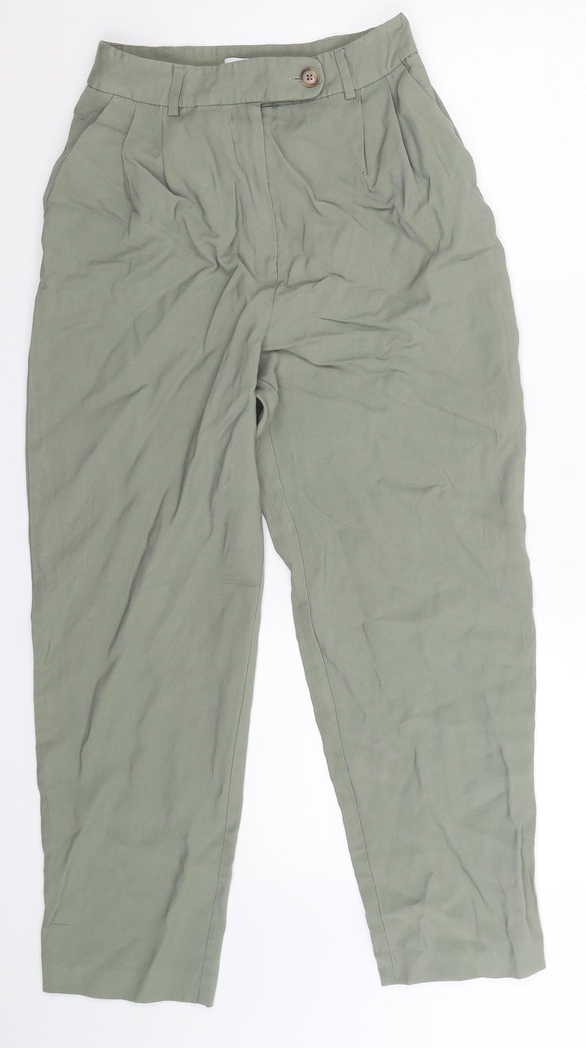 Topshop Womens Grey   Trousers  Size 6 L25 in
