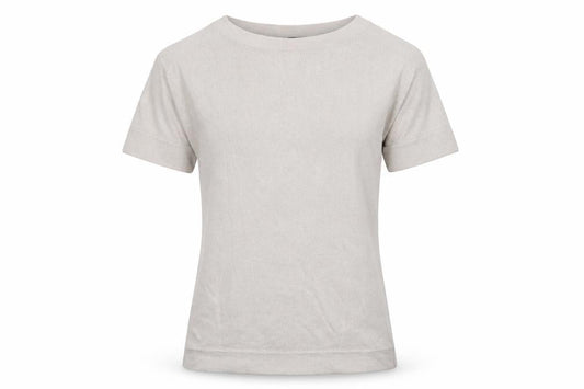 Front view of Warehouse women’s grey knit jumper, size UK 8