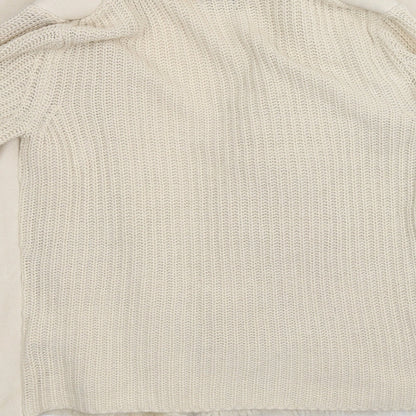Brand and care label for F&F women’s white jacket coatigan, size UK 10