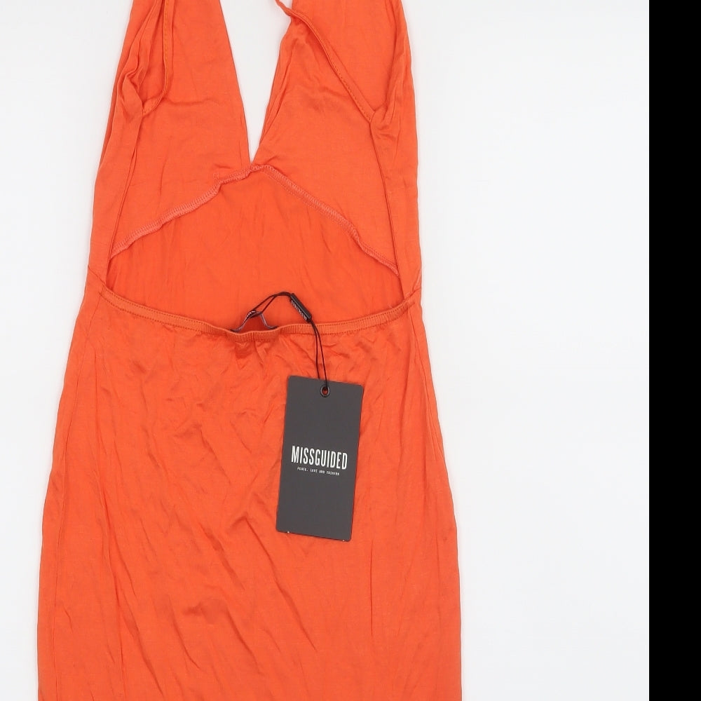 Missguided Womens Orange   A-Line  Size 10