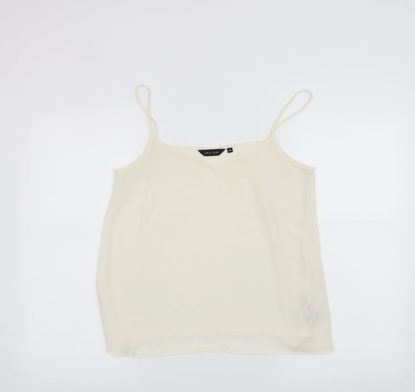 New Look Womens White   Basic Tank Size 10