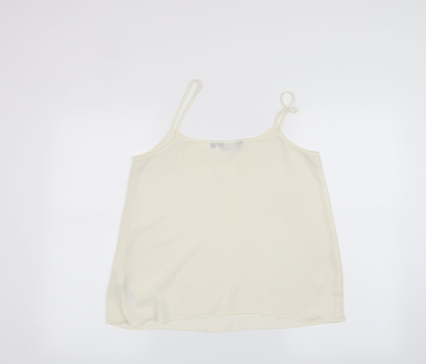 New Look Womens White   Basic Tank Size 10