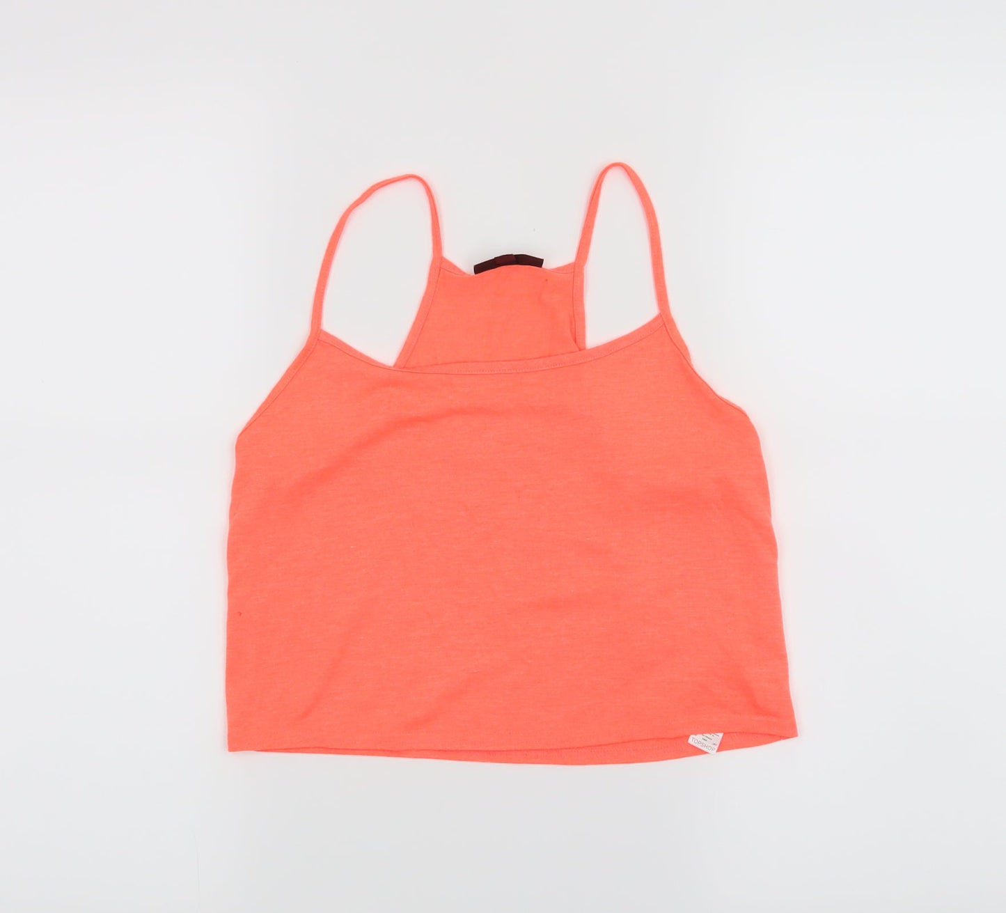 Topshop Womens Orange   Cropped Tank Size 8