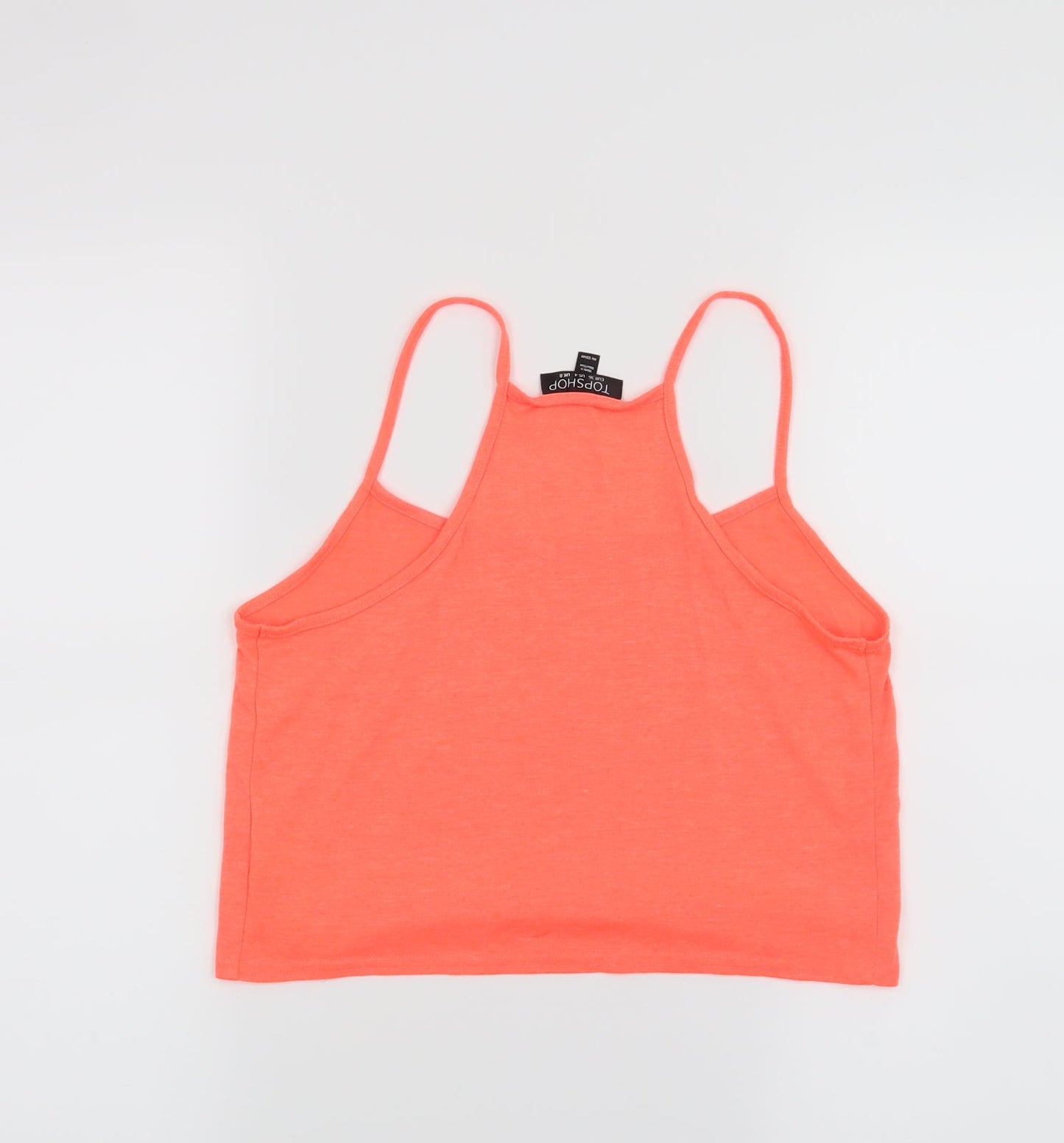 Topshop Womens Orange   Cropped Tank Size 8