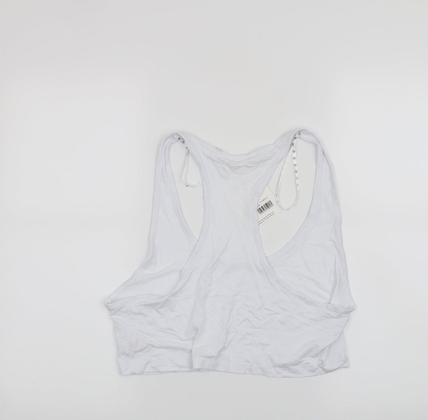 Missguided Womens White   Cropped Tank Size 16
