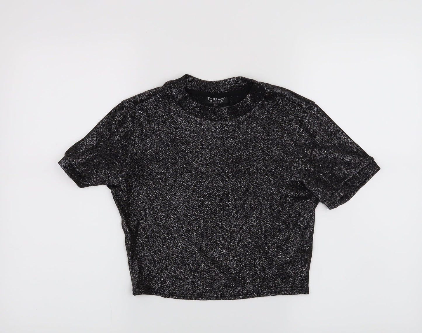 Topshop Womens Black   Basic T-Shirt Size 8
