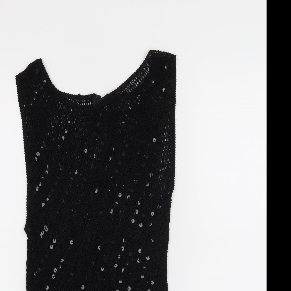 Isabella Womens Black   Basic Tank Size M