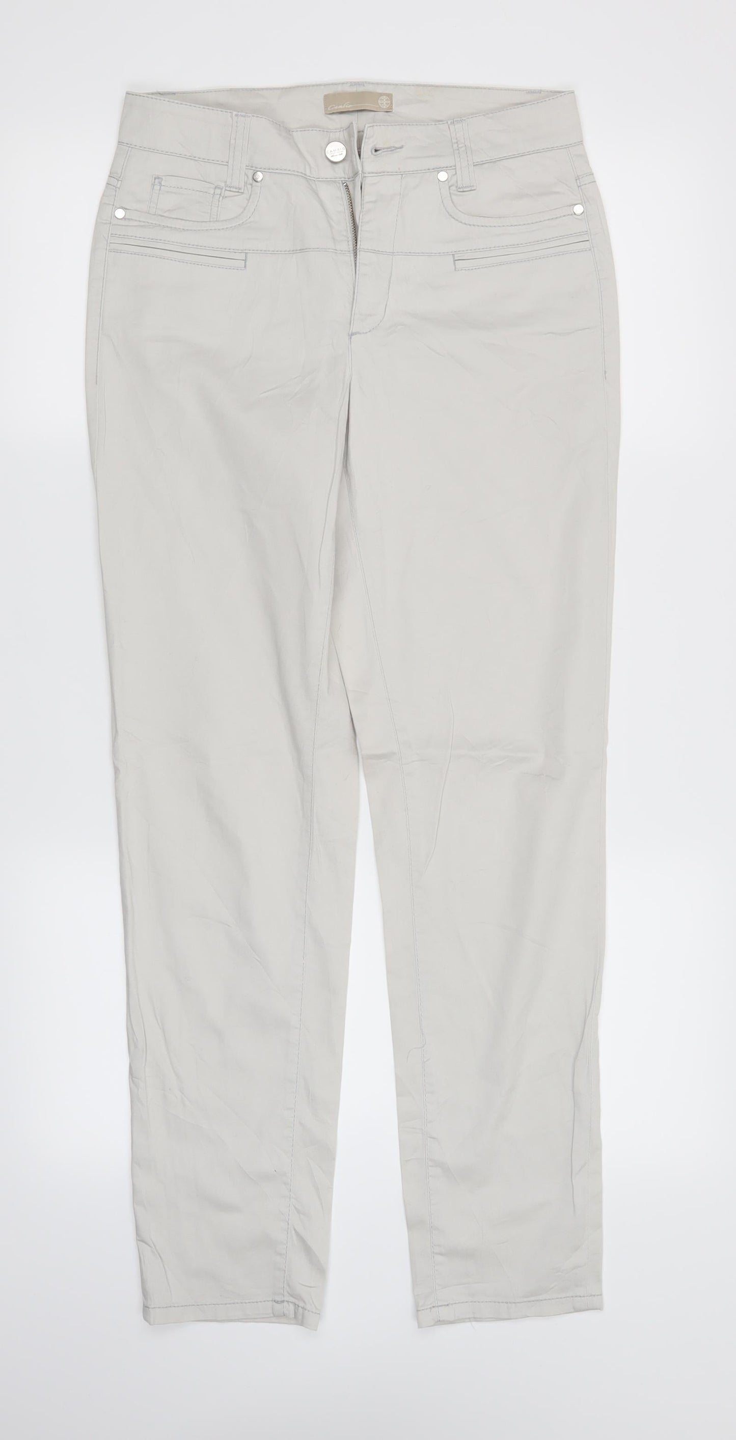 Cambio Womens Ivory   Trousers  Size 6 L29.5 in
