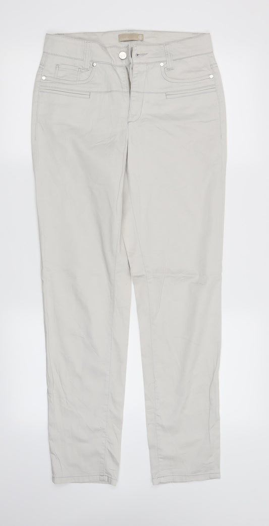 Cambio Womens Ivory   Trousers  Size 6 L29.5 in