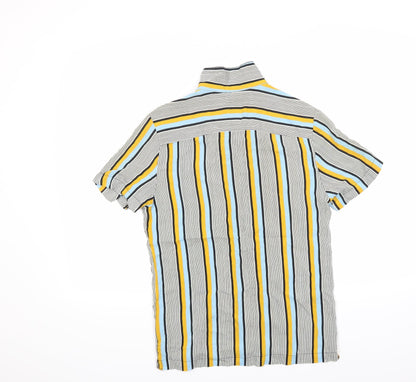 Back view of River Island women’s multicoloured striped basic button-up, size XS