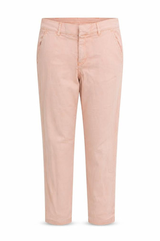 Front view of La Redoute women’s pink trousers, size UK 8, 28.5-inch leg