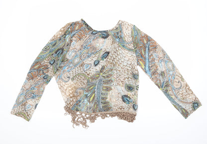 Additional front view of Minimum women’s multicoloured paisley basic blouse, size S