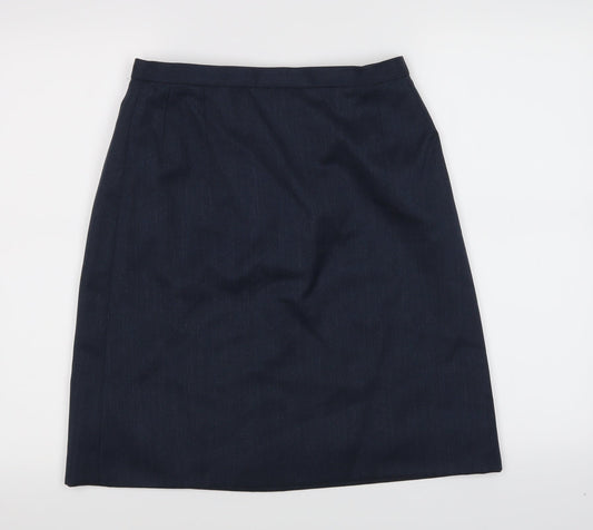 Preworn Womens Blue   A-Line Skirt