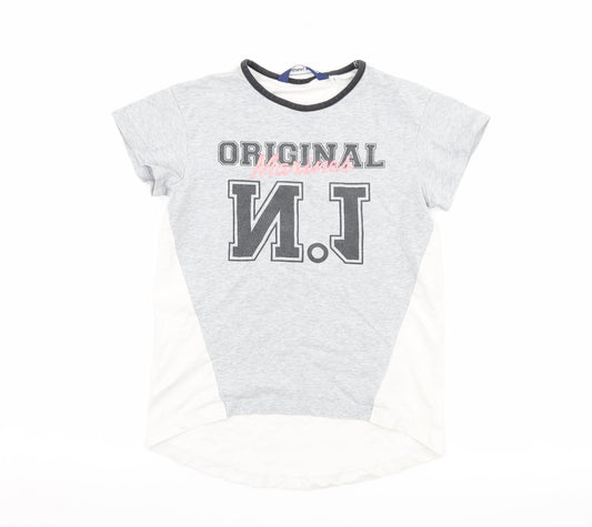 Original Marines Girls Grey   Basic T-Shirt Size 6 Years