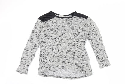 Additional front view of Pull&Bear women’s grey jumper, size S