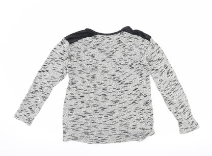 Back view of Pull&Bear women’s grey jumper, size S