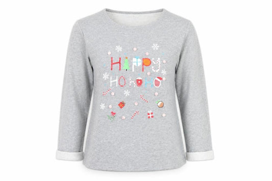 Matalan Womens Grey   Pullover Sweatshirt Size S  - christmas