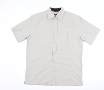 Additional front view of Next men’s grey button-up, size L