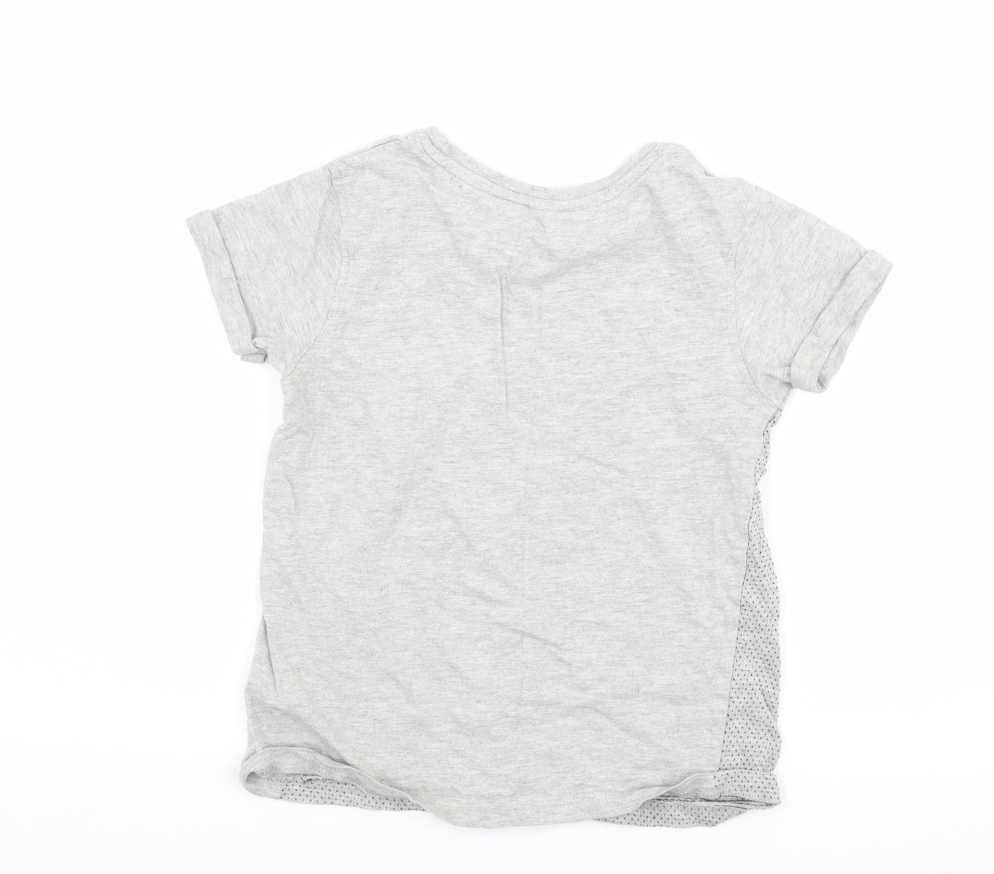George Boys Grey Polka Dot  Basic T-Shirt Size 7-8 Years