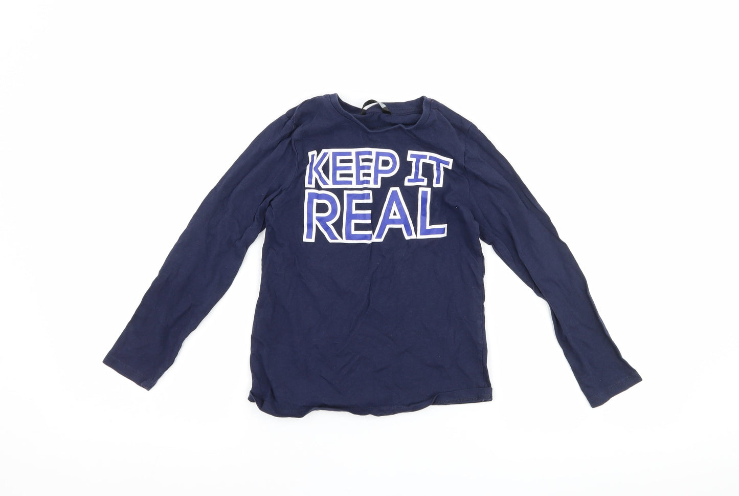 PEP & CO Boys Blue   Basic T-Shirt Size 6-7 Years  - Keep it real