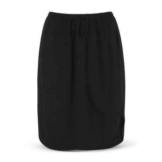 Front view of H&M women’s black straight & pencil skirt, size UK 10